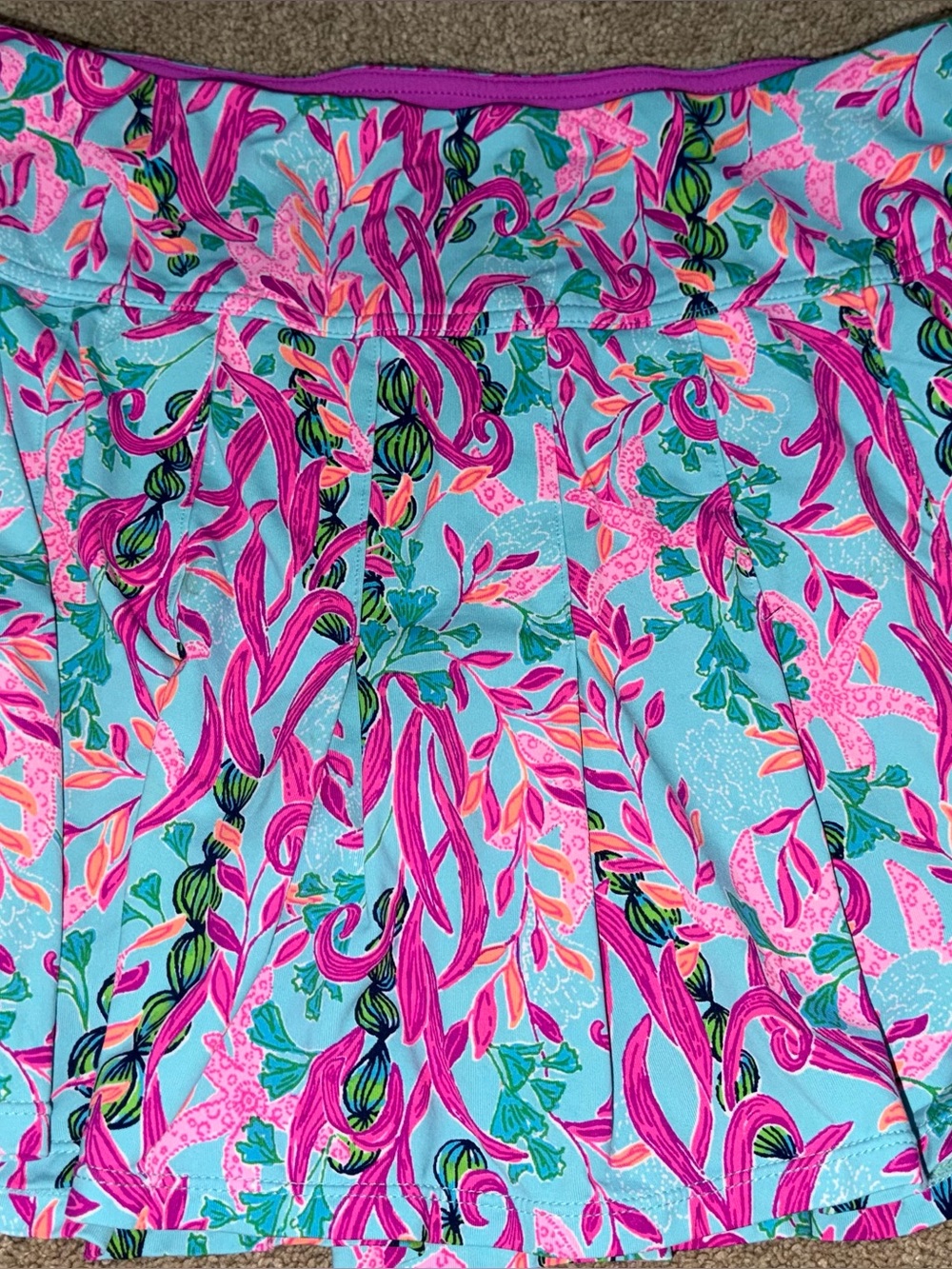 Lilly Pulitzer Annora Luxletic Skort UPF 50+ Multi Seaweed Samba Medium - Picture 4 of 11